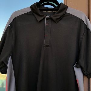 Ogio Rocker Grey/Black Red Accents Golf Polo M
